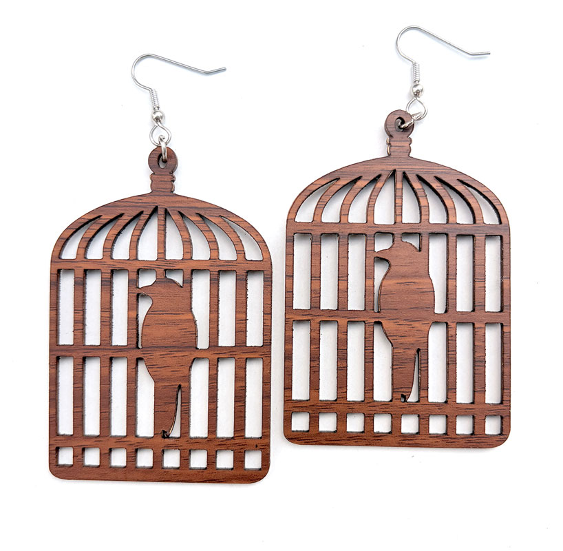 Bird Cage Earring